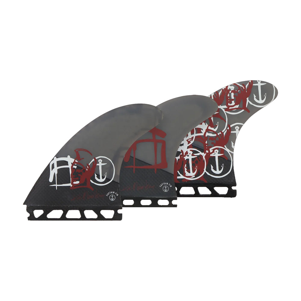 Captain Fin Co - Kai Mana Henry Tri - Large  - Black (Futures)