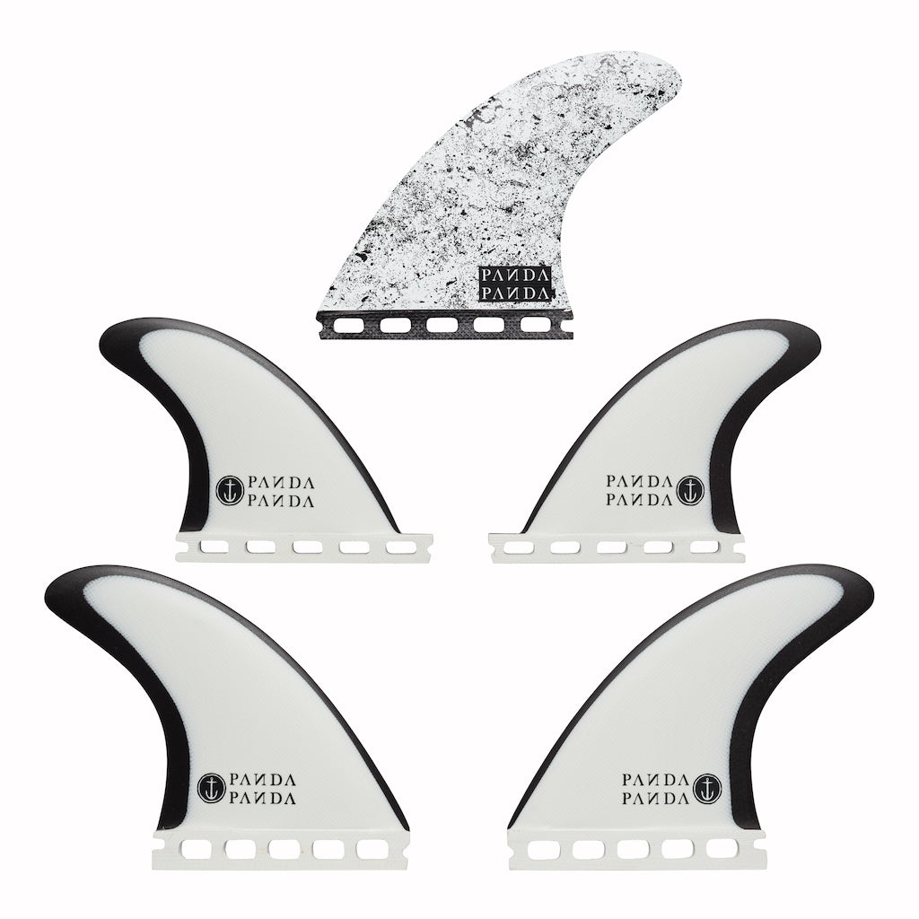 Captain Fin Co - Panda 5 Fin - Medium - Black/White (Futures)