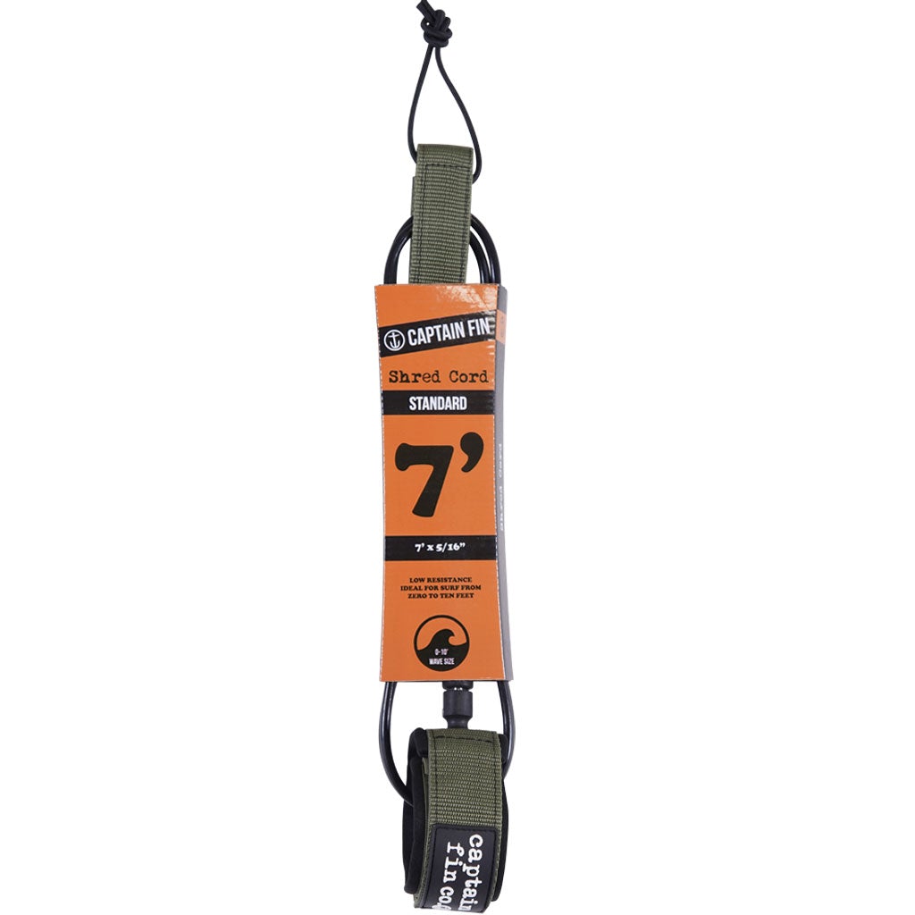 Captain Fin Co - Shred Cord - 7' Standard - Army