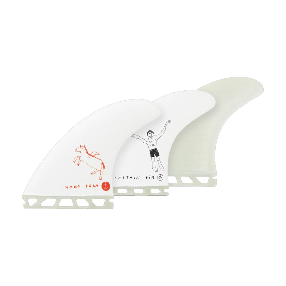 Captain Fin Co - Yago Dora Tri - MD/LG - White (Futures)