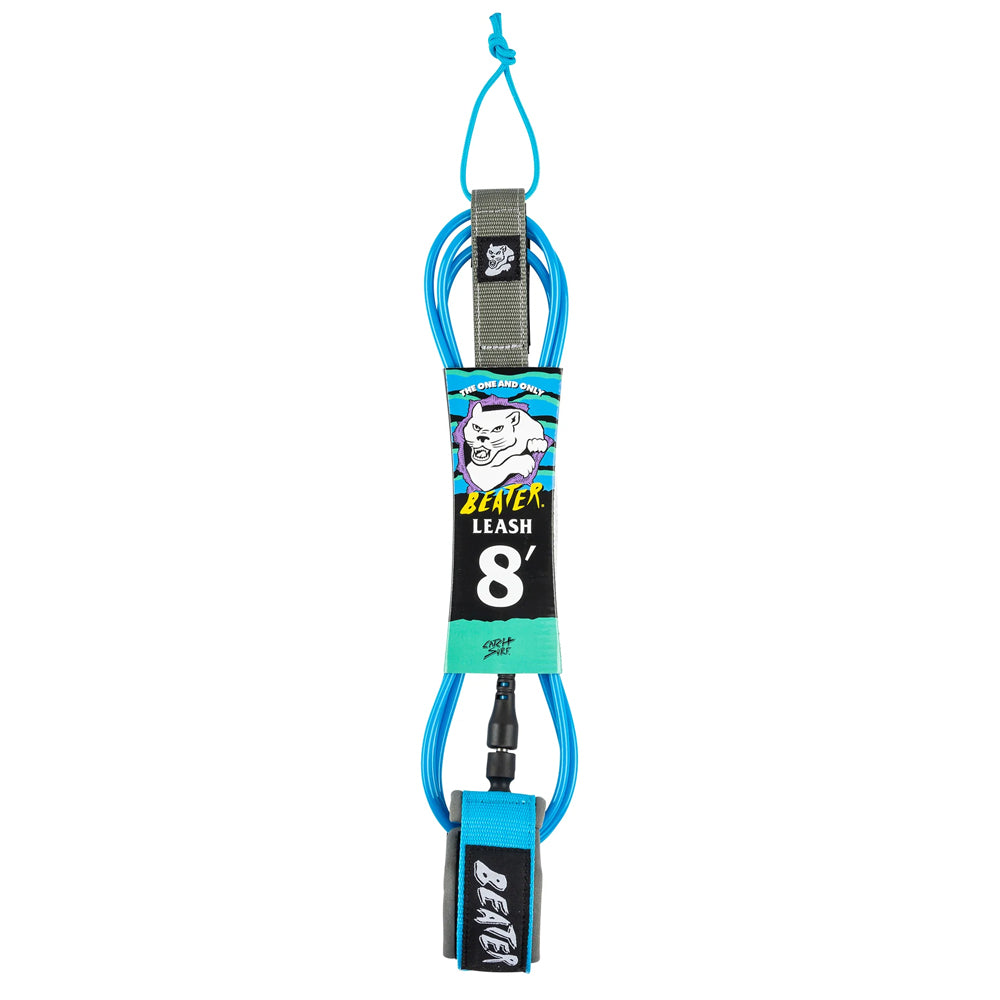 Catch Surf - Beater 8' Leash - Light Blue & Grey