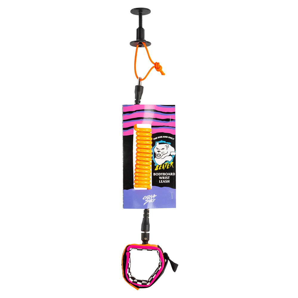 Catch Surf - Beater Bodyboard Leash - Orange & Pink