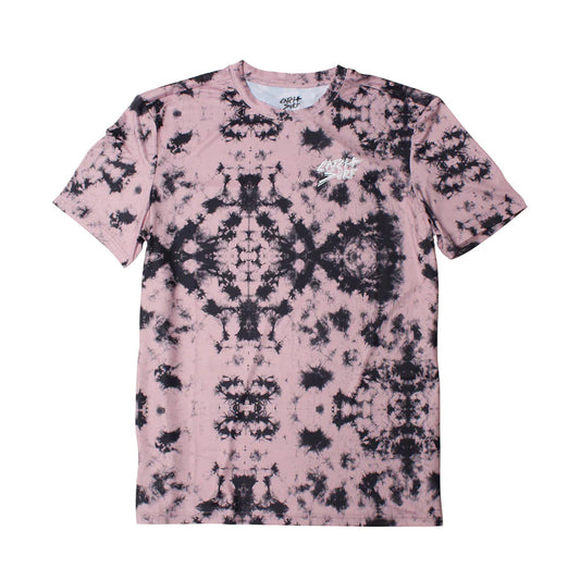 Pink and black tie-dye surf shirt