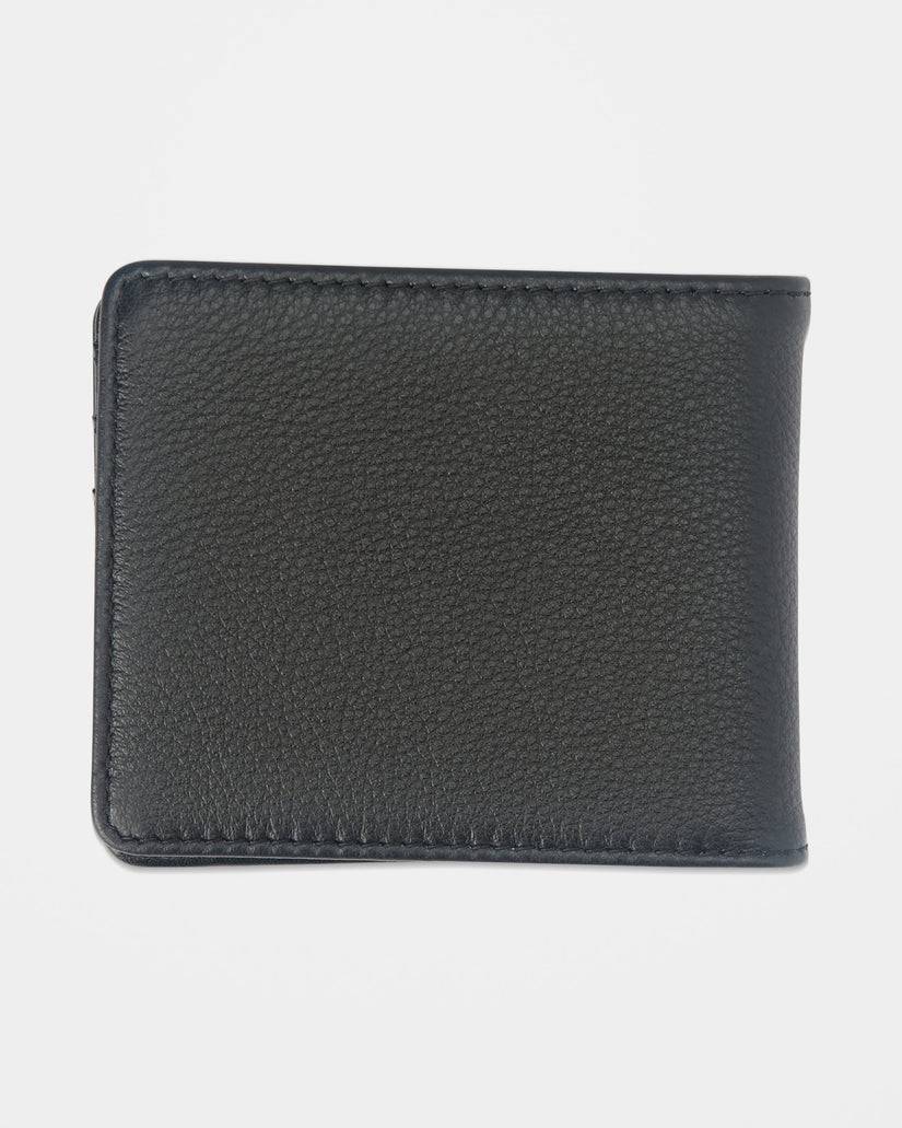 Volcom Single Stone Leather Wallet - Black