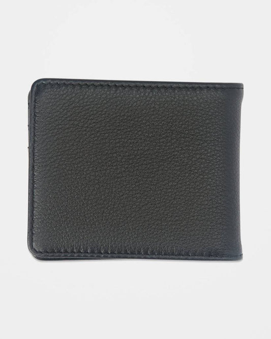 Volcom Single Stone Leather Wallet - Black