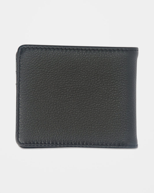 Volcom Single Stone Leather Wallet - Black