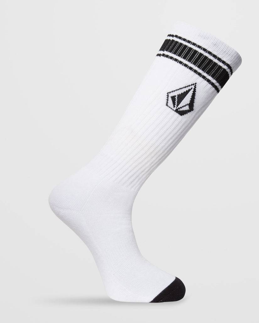 Volcom High Stripe Socks - White