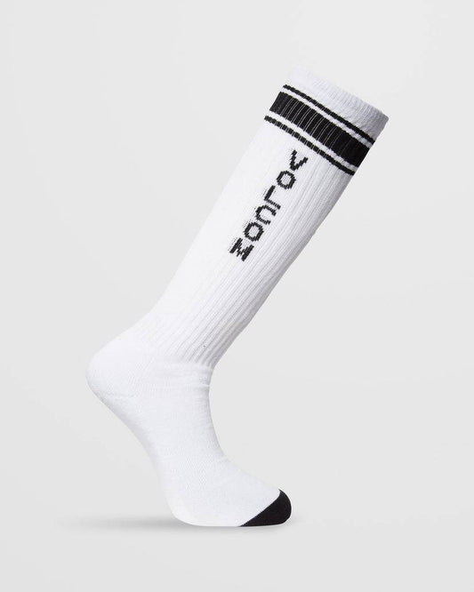 Volcom High Stripe Socks - White