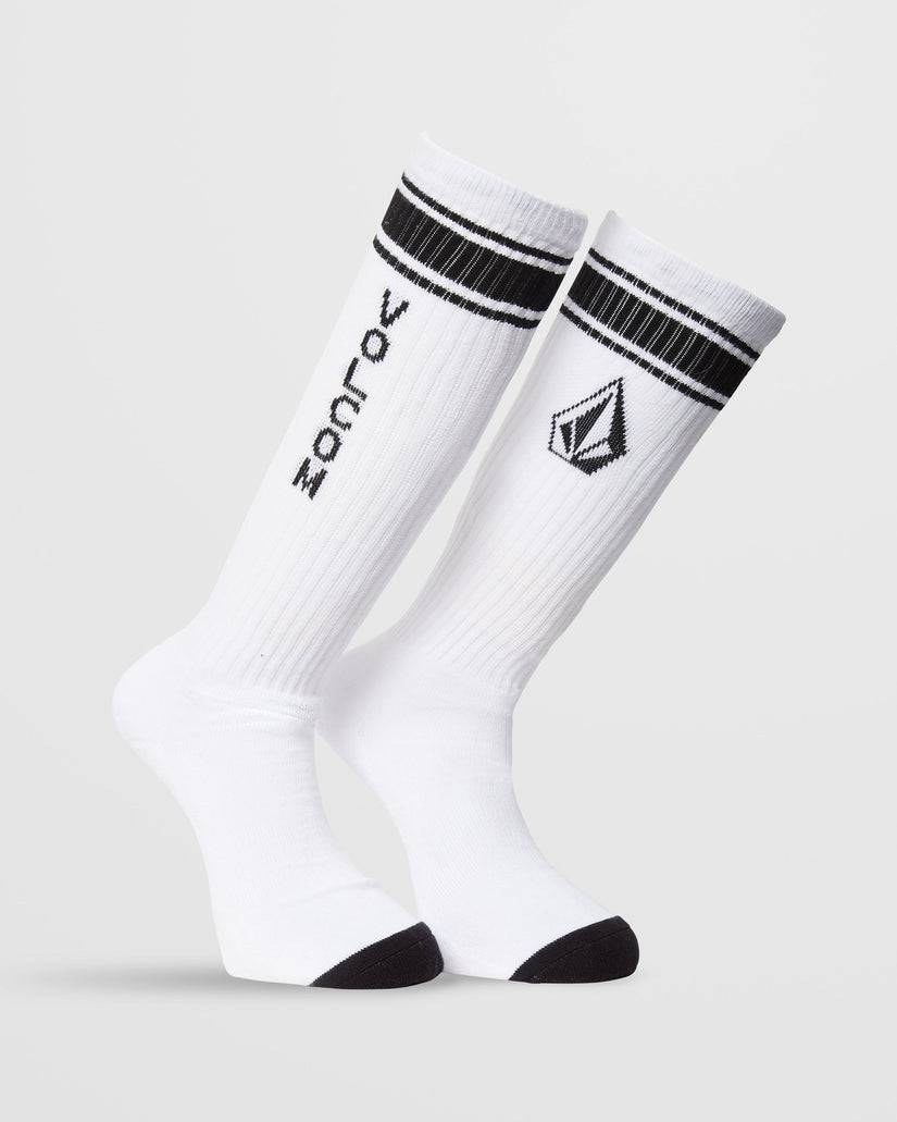 Volcom High Stripe Socks - White