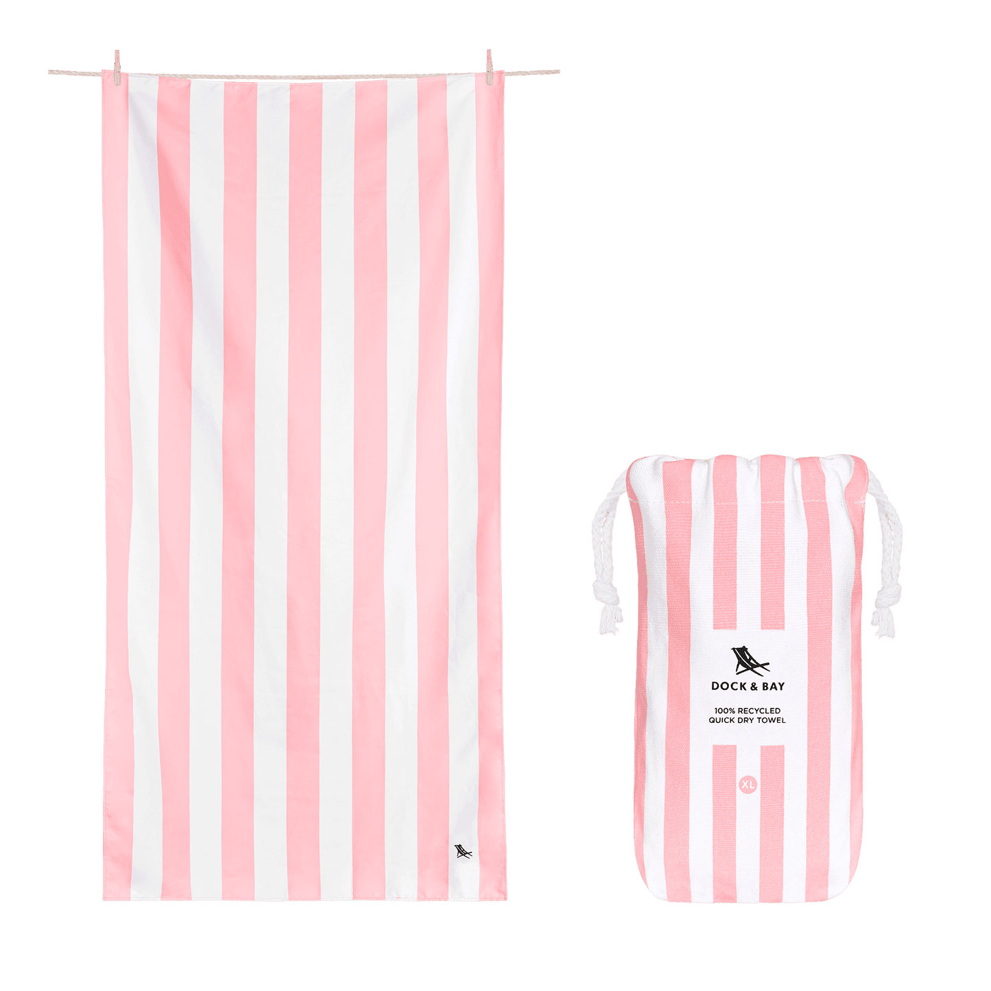 XL Malibu Pink Beach Towel for Quick Drying and Comfort