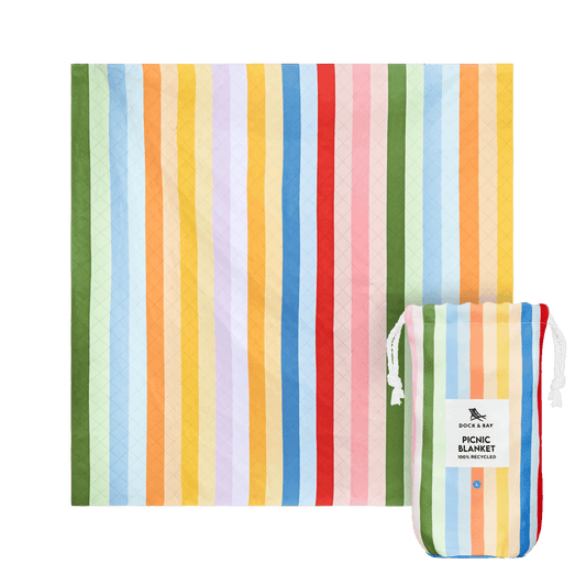 Candy Stripes Picnic Blanket