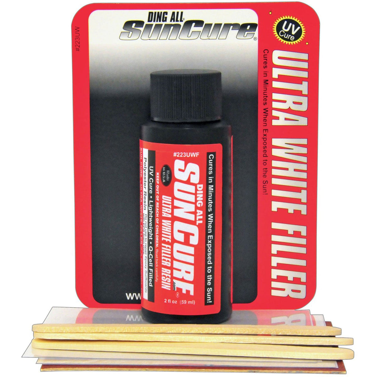 Ding All - Ultra White Polyester Filler 2oz Kit