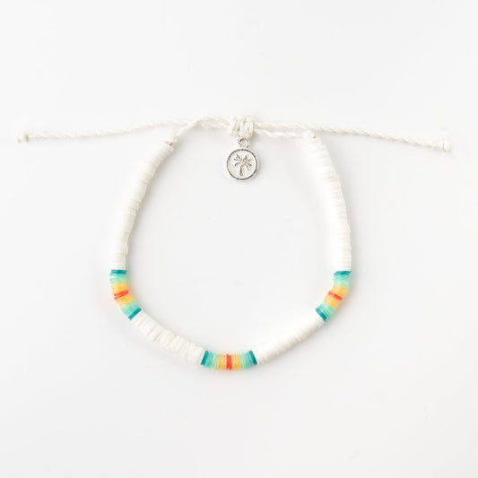Pineapple Island Anklet FIA-016 with colorful beads and charm.