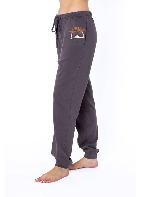 Sisstrevolution Beach Daze Fleece Pant - Charcoal