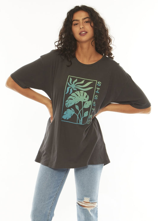 Sisstrevolution Jungle Sky SS Oversized Knit Tee - CHR