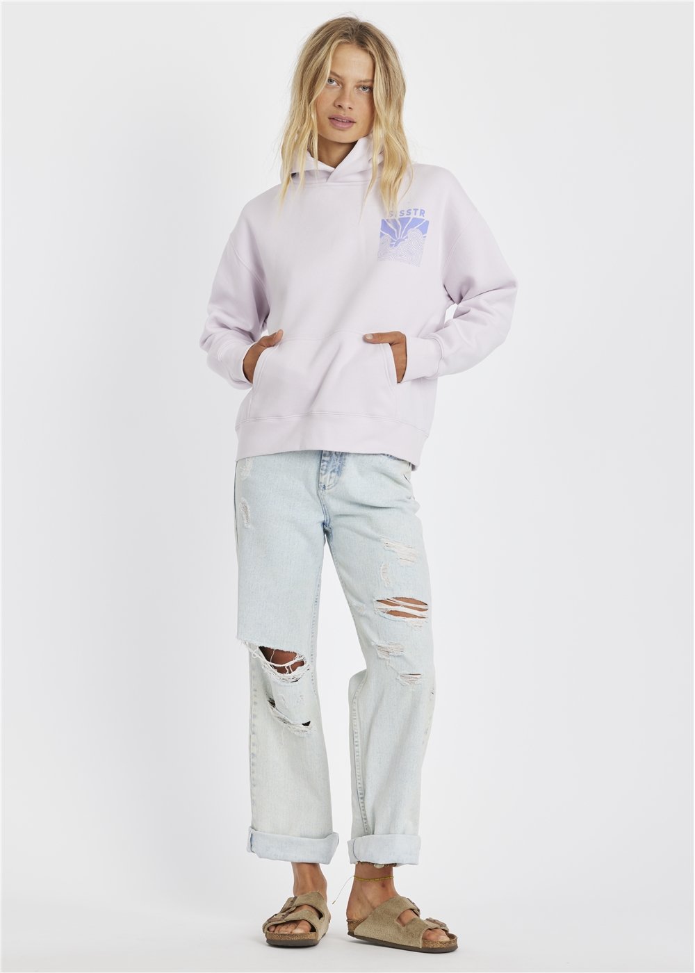 Sisstr Surf Long Sleeve Fleece Hoodie