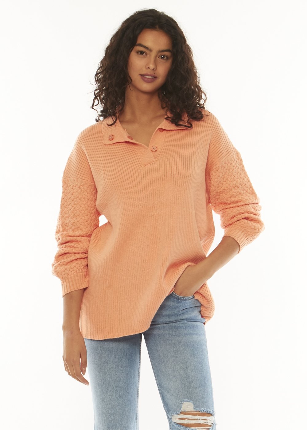 Sisstrevolution Flint Ls Sweater - sorbet