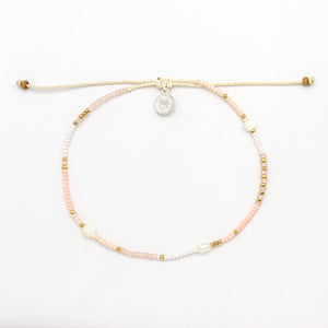 Pineapple Island Giada Cinta Pearl Beaded Surf Anklet - Turquoise