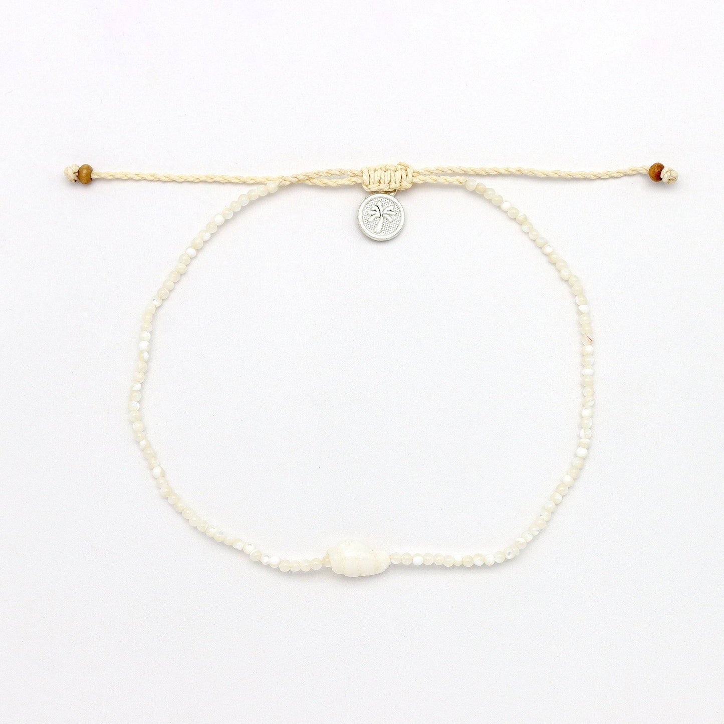 Pineapple Island Giada Melati Shell Beaded Anklet