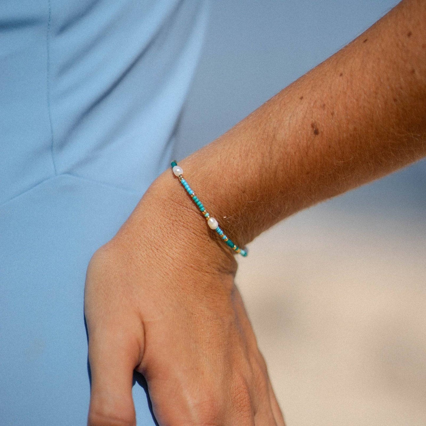 Pineapple island Giada Cinta Pearl Beaded Surf Bracelet