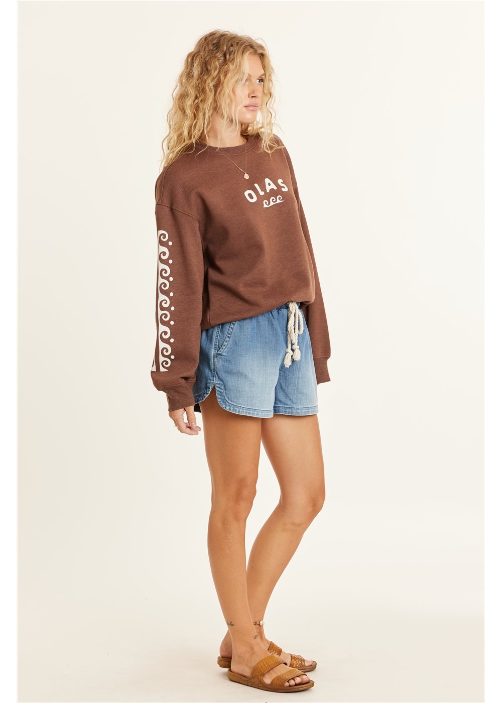 Sisstrevolution Lucia Long Sleeve Fleece Crew