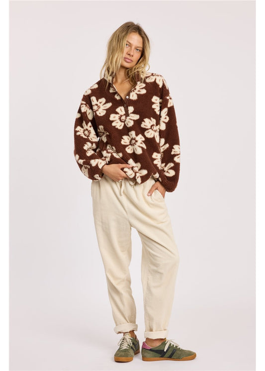 Surfing At Sunrise Ls Fleece