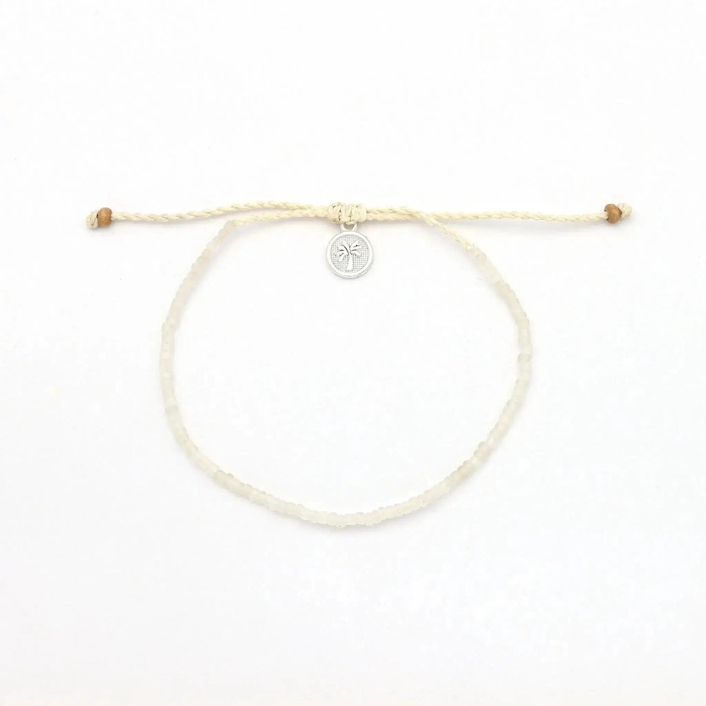 Ka'anapali Frosted Glass Beaded Anklet Set