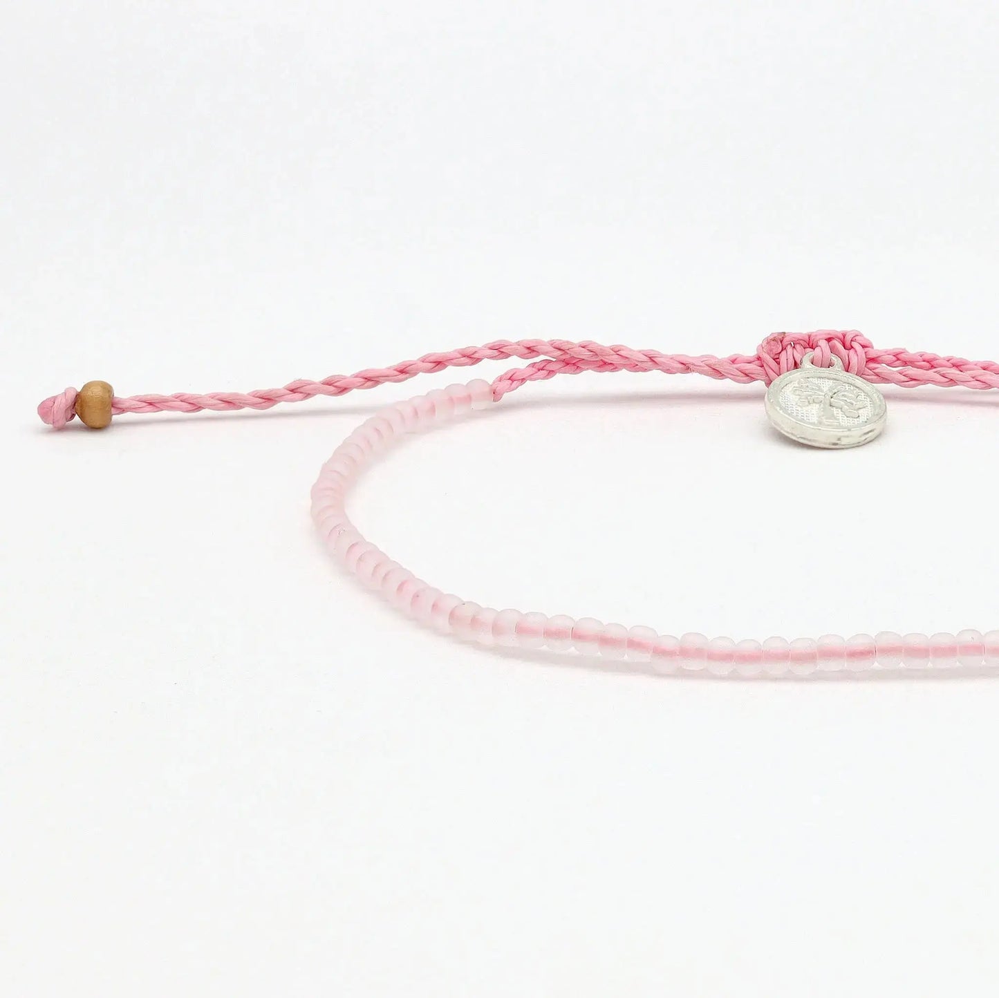 Ka'anapali Frosted Glass Beaded Anklet Set