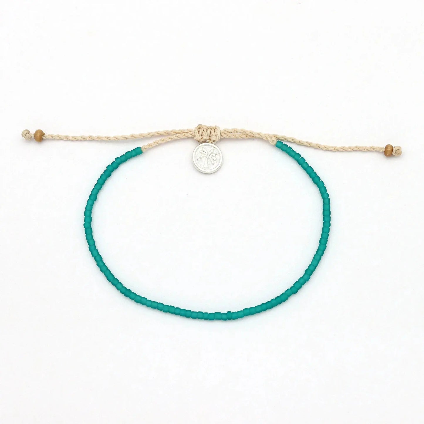 Ka'anapali Frosted Glass Beaded Anklet Set
