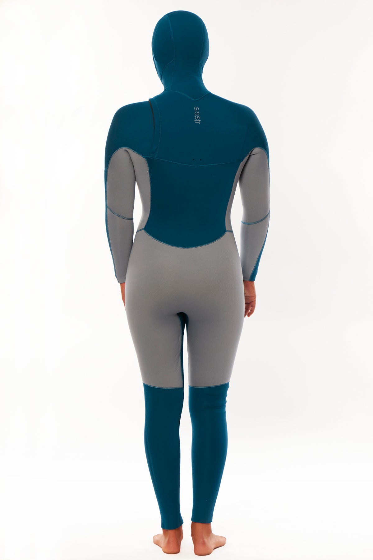 Sisstrevolution My seas 5/4 Hooded Chest Zip Full Wetsuit - Laguna