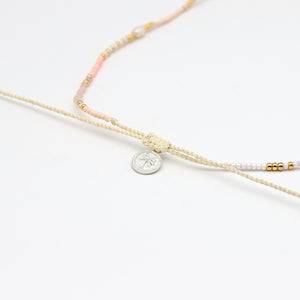 Pineapple Island Giada Cinta Pearl Beaded Surf Necklace - Pink