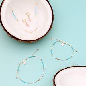 Pineapple Island Giada Gambia Beaded Anklet