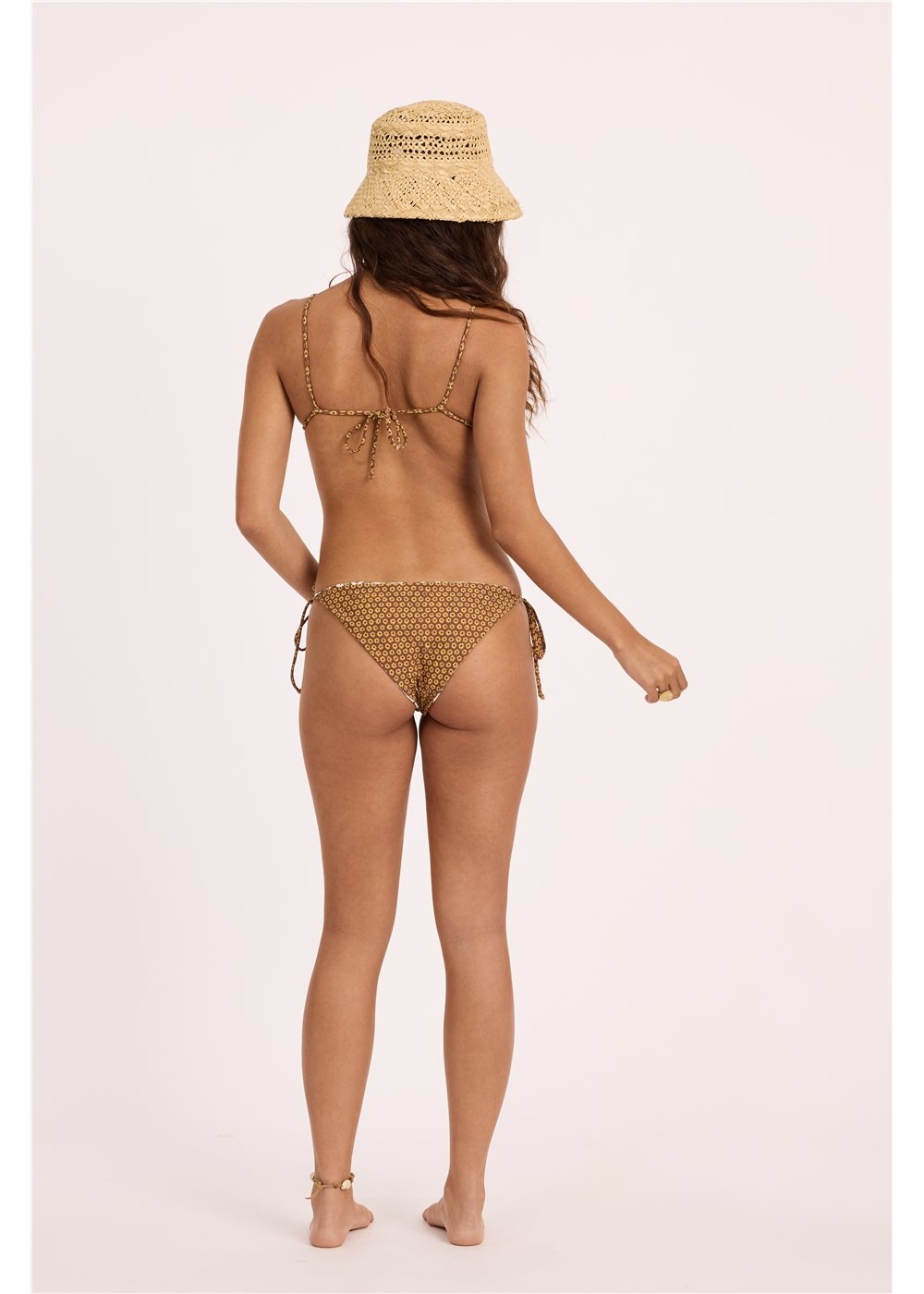 Sisstr Floral Folks Reversible Triangle Swim Top