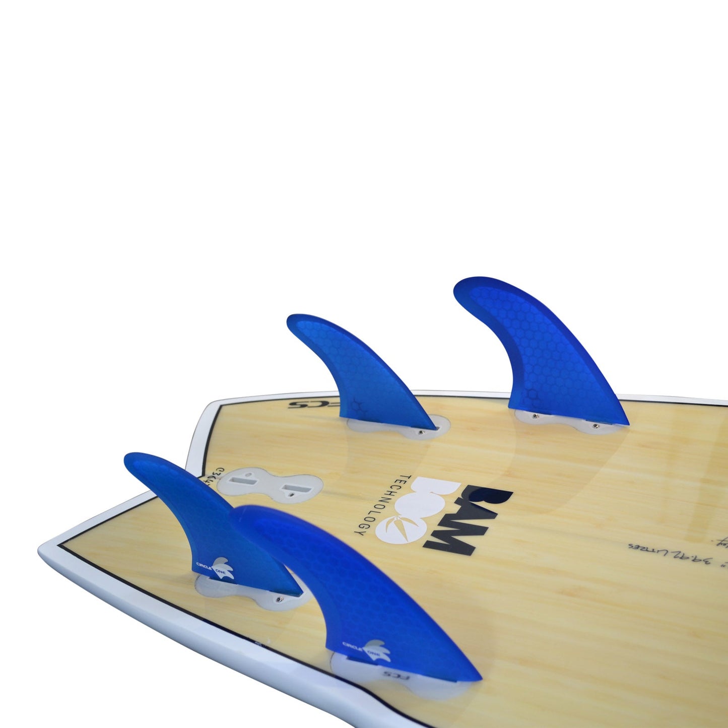 FCS Compatible Quad Surfboard Fins Set Honeycomb