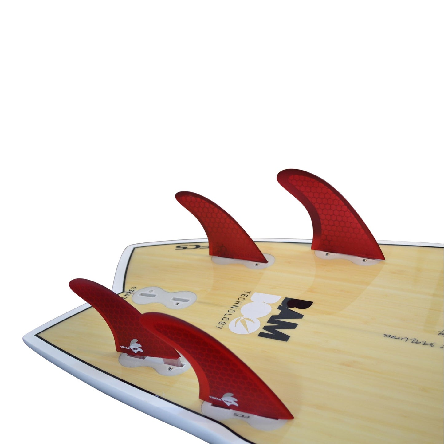 FCS Compatible Quad Surfboard Fins Set Honeycomb