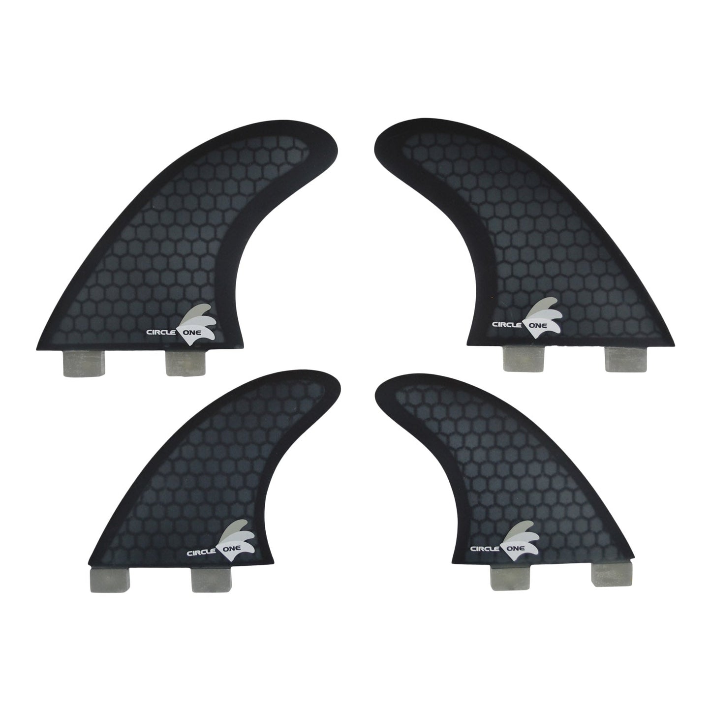 FCS Compatible Quad Surfboard Fins Set Honeycomb
