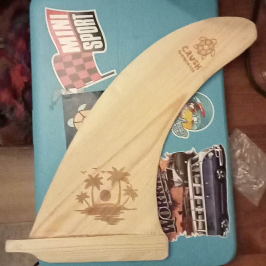 Wooden Surfboard Fin