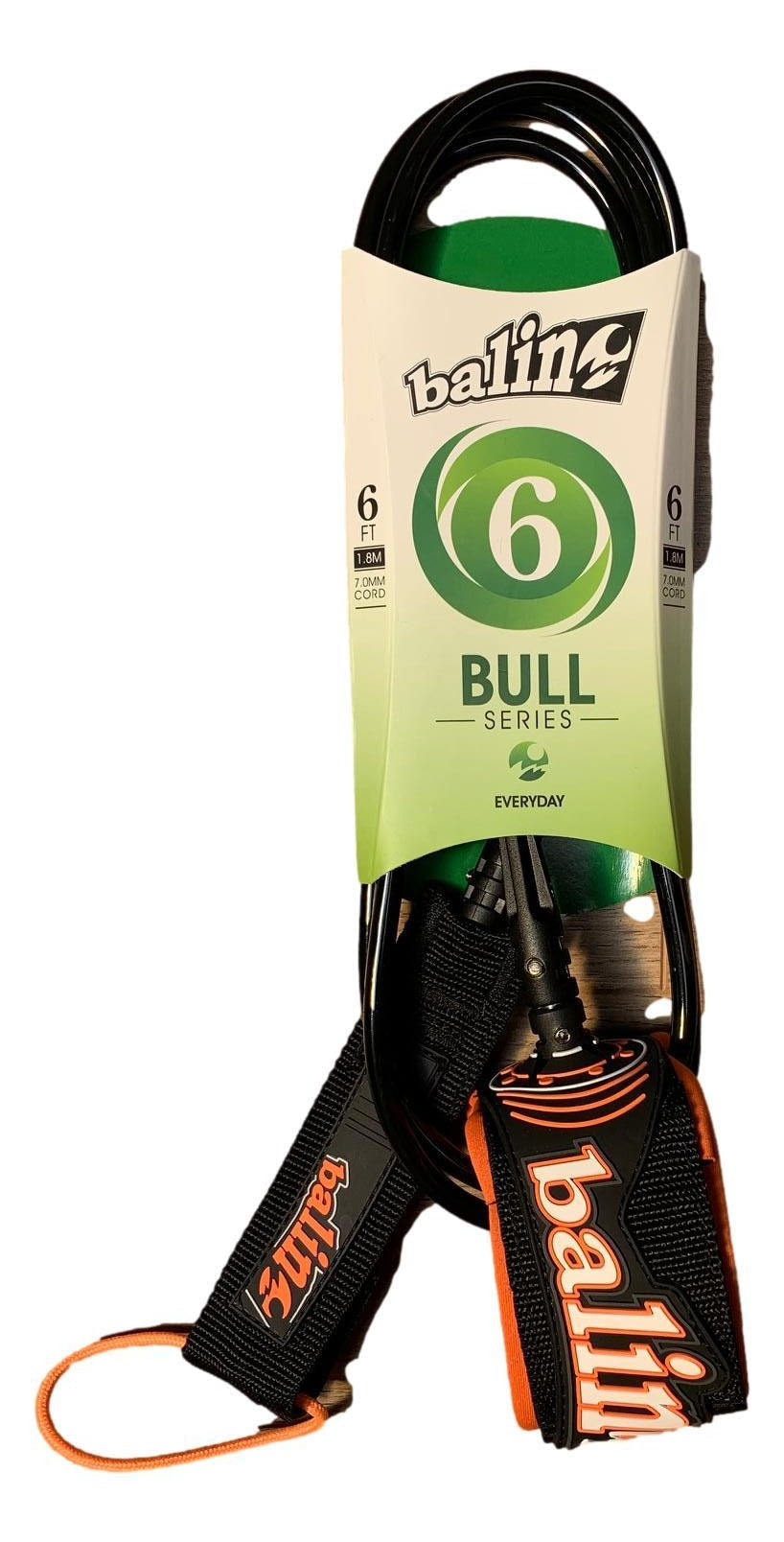 Balin - Bull Leash - 6' - black/orange