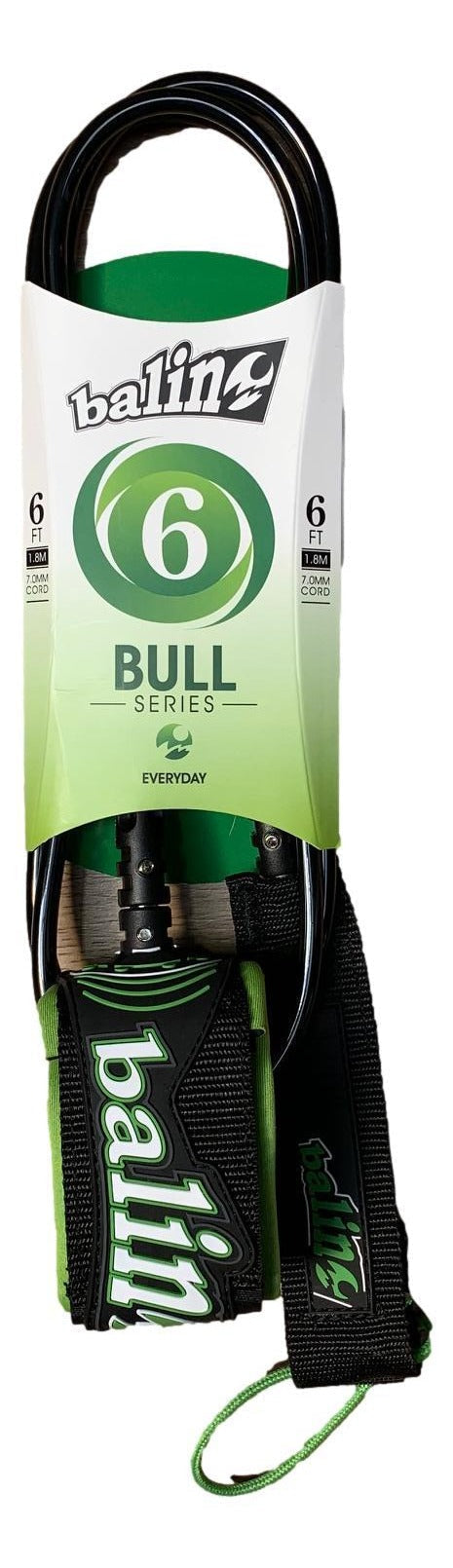 Balin - Bull Leash - 6' - black/green