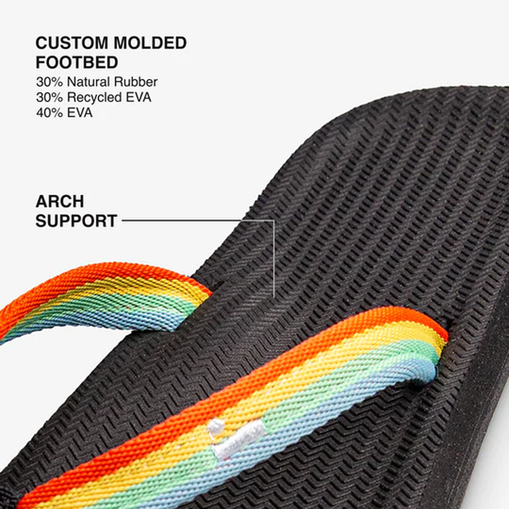 Indosole - Womens Flip Flops - Easy Living - Rainbow