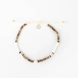 Pineapple Island Kauai Puka Shell & Pearl Anklet