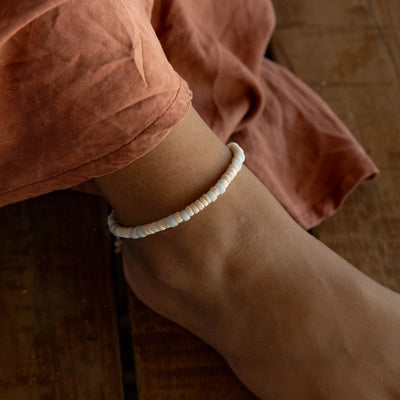 Pineapple Island Samosir Natural Beaded Anklet