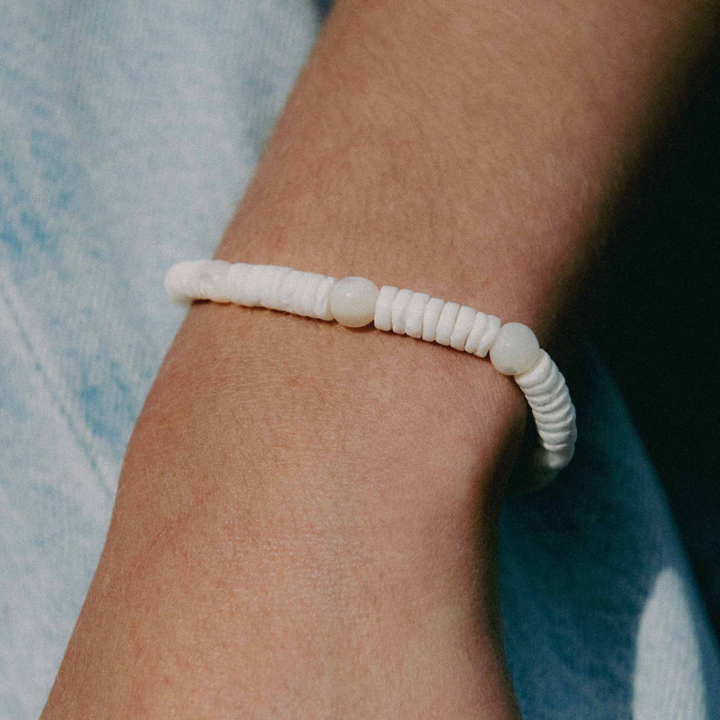Madasari Beach Mother of Pearl Bracelet with Adjustable Cord