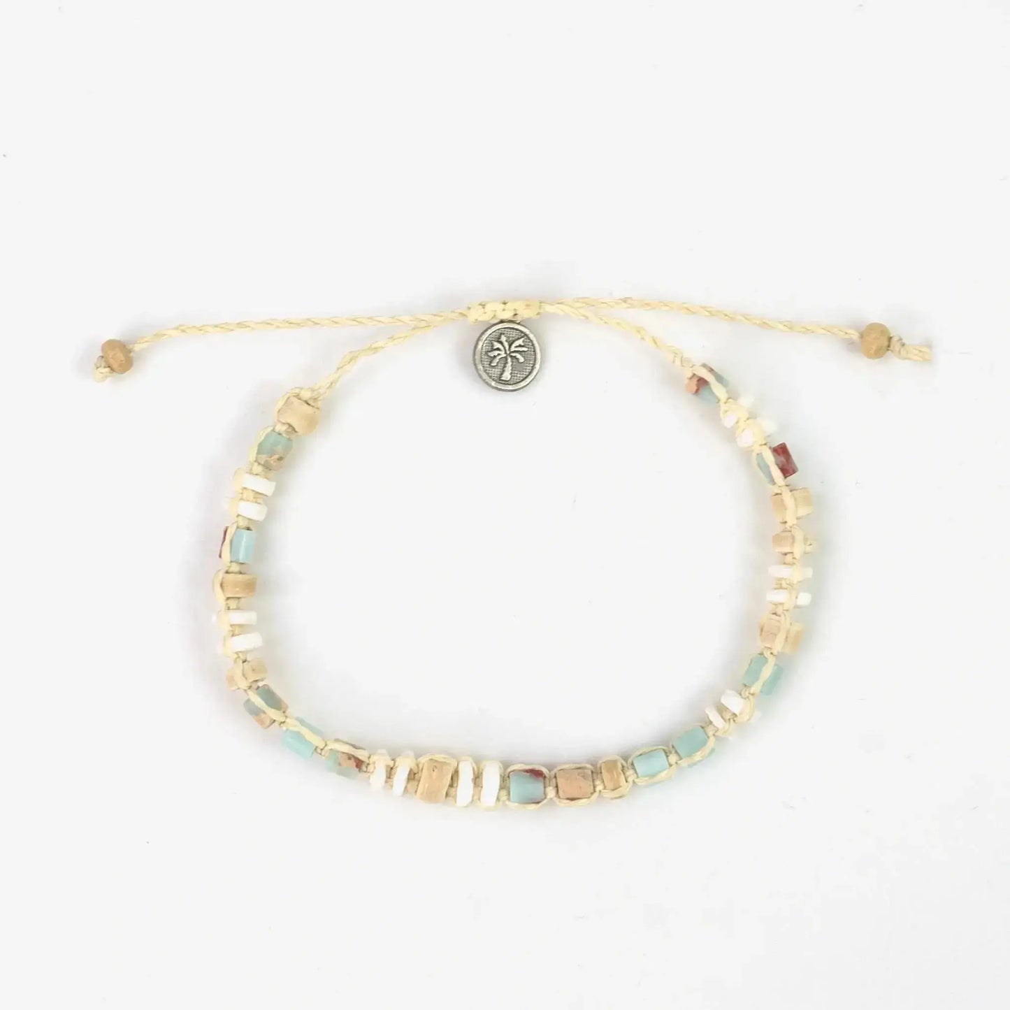 Mount Rinjani Surfer Bracelet with Natural Beads