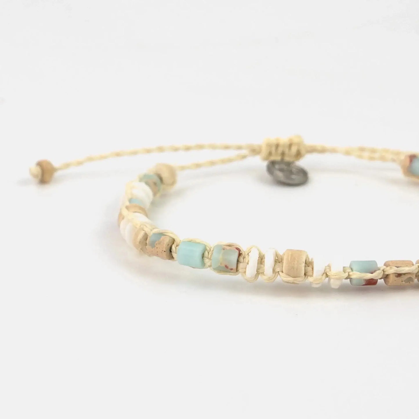 Mount Rinjani Surfer Bracelet with Natural Beads
