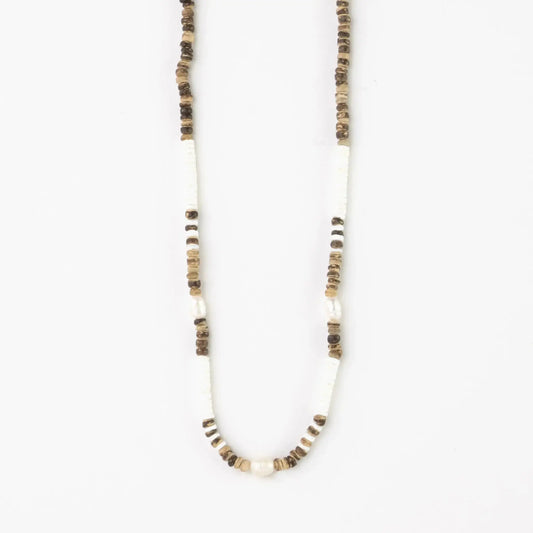 Kauai Puka Shell & Pearl Necklace