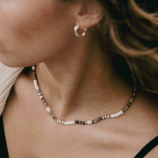 Kauai Puka Shell & Pearl Necklace