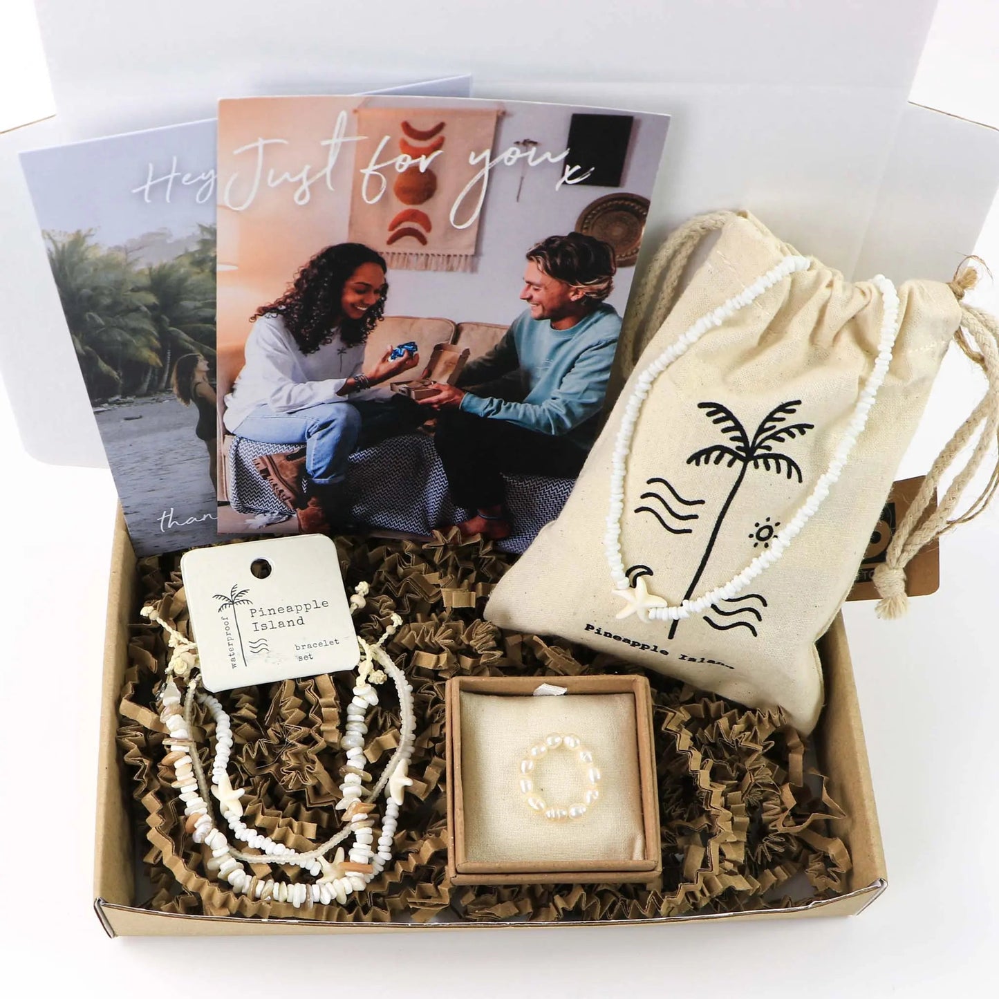 Tidepool Starfish & Pearls Letterbox Jewellery Set