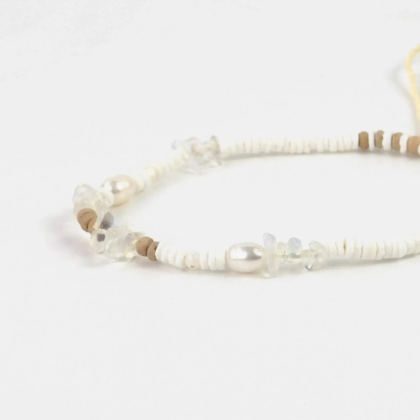 Natural Stone and Pearl Bracelet Set by Pineapple Island