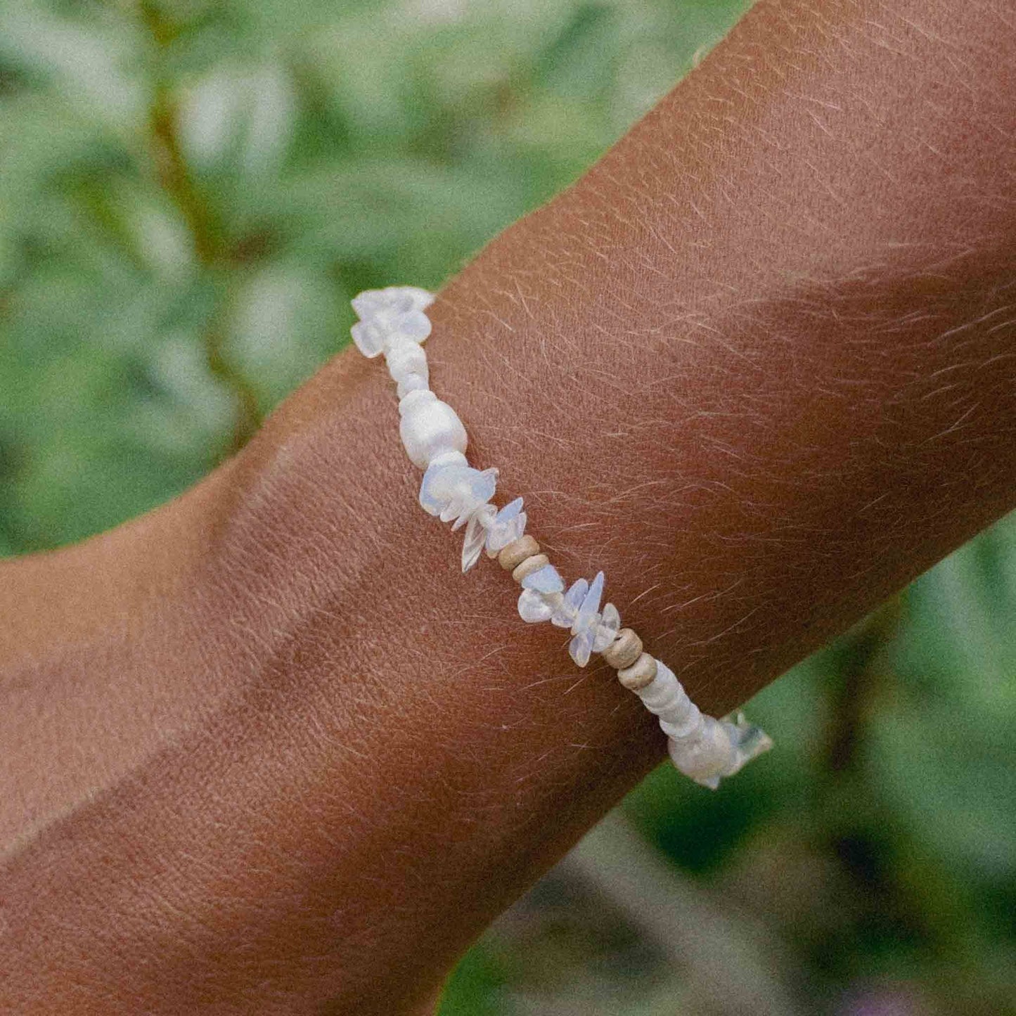Natural Stone and Pearl Bracelet Set by Pineapple Island
